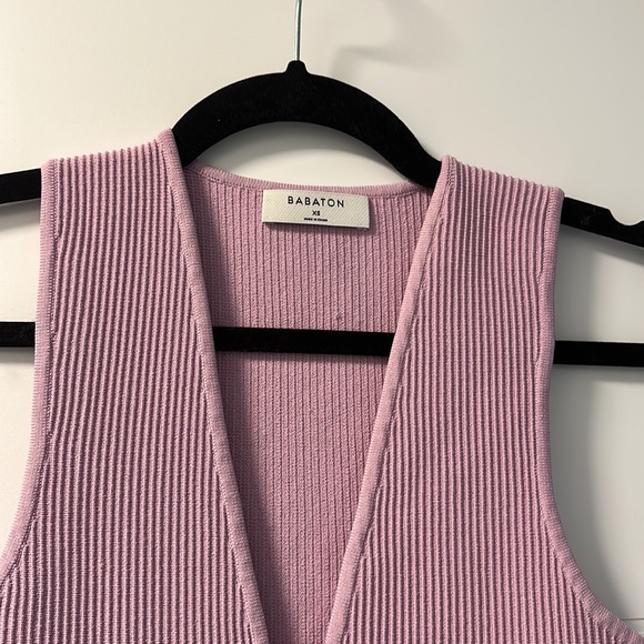 NWT babaton sculpt knit v neck dress - Picture 3 of 4